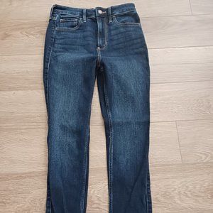 Holister dark wash ultra high rise super skinny jean in size small